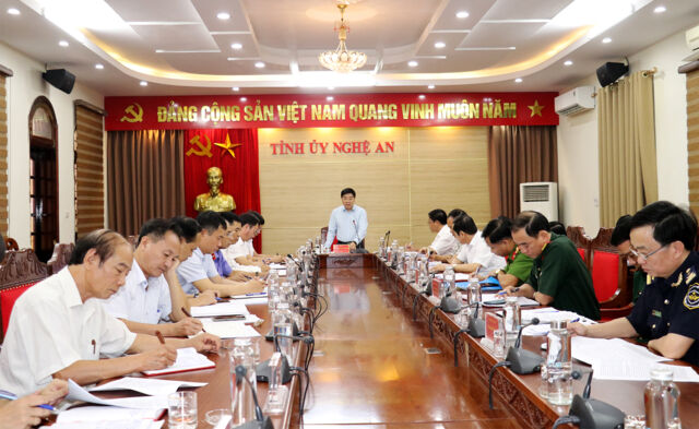 Nghệ An: Thường trực Tỉnh ủy triển khai công tác nội chính tháng 7/2024- Ảnh 1.