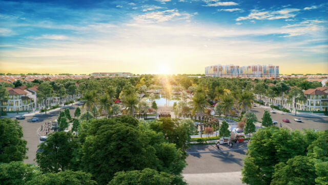 Đô thị thời đại Sun Urban City là khu đô thị đáng sống bậc nhất Hà Nam. Ảnh phối cảnh minh họa