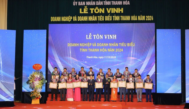 Thanh Hóa: Tôn vinh doanh nghiệp, doanh nhân tiêu biểu năm 2024- Ảnh 3.