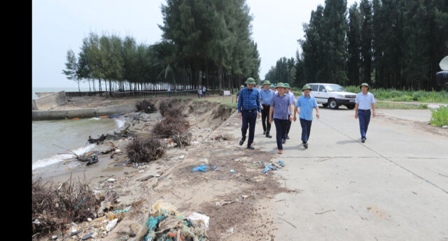 Thanh Hóa: Kiểm tra và xử lý tình trạng sạt lở, xâm thực bờ biển tại Hoằng Hóa- Ảnh 4.