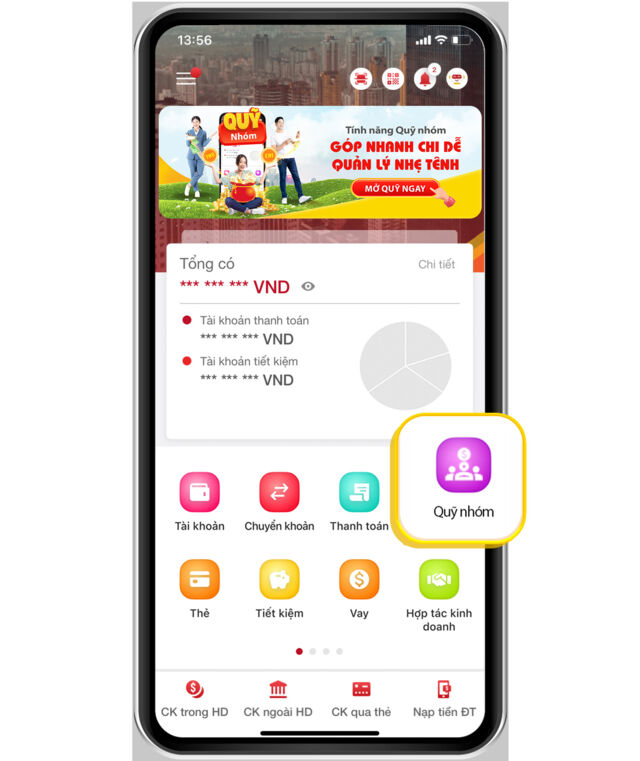 Thu chi minh bạch với tính năng Quỹ nhóm trên App HDBank- Ảnh 1.