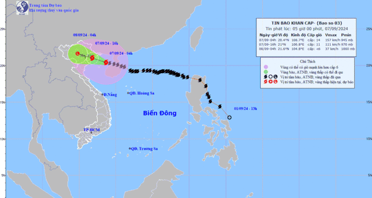 Bão số 3 đi vào Vịnh Bắc Bộ: Thủ tướng chỉ đạo tập trung ứng phó bão và mưa lũ sau bão