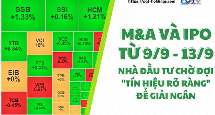 M&A và IPO (Từ 9/9 - 13/9): Nhà đầu tư chờ đợi "tín hiệu rõ ràng" để giải ngân