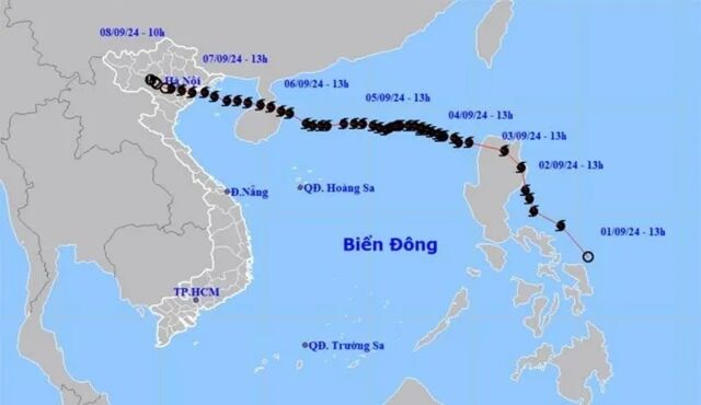 Hà Nội: Bão số 3 đã suy yếu thành vùng áp thấp - Ảnh 1.