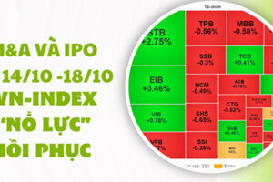 M&A và IPO (Từ 14/10 -18/10): VN-Index “nỗ lực” hồi phục