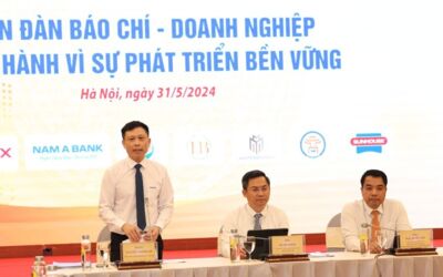 "Báo chí - Doanh nghiệp đồng hành vì sự phát triển bền vững"