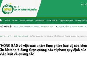 Cẩn trọng với quảng cáo Thực phẩm bảo vệ sức khỏe Glu Metaherb