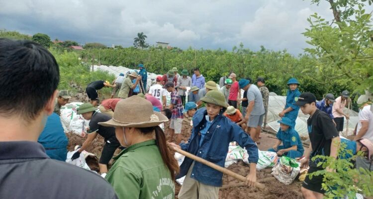 Thái Bình: Khẩn trương di dời dân tránh lũ những vùng đê xung yếu.