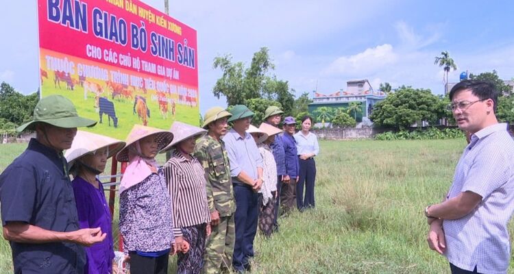 Ghi nhận từ mô hình hỗ trợ bò sinh sản cho hộ nghèo