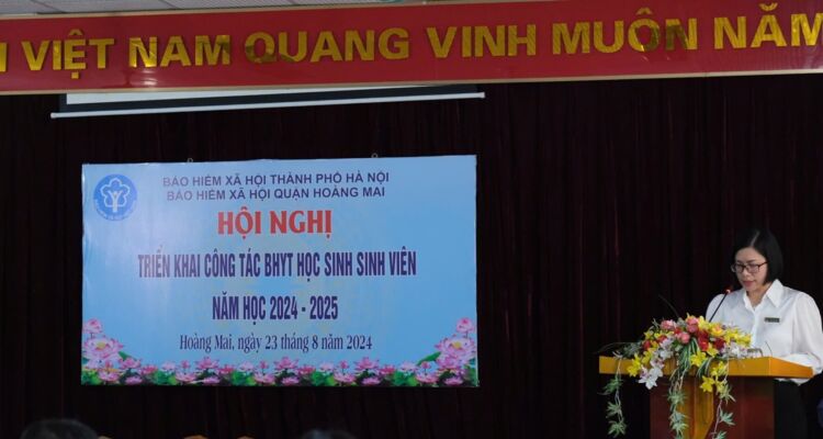 Quận Hoàng Mai triển khai công tác BHYT học sinh, sinh viên năm học 2024 - 2025