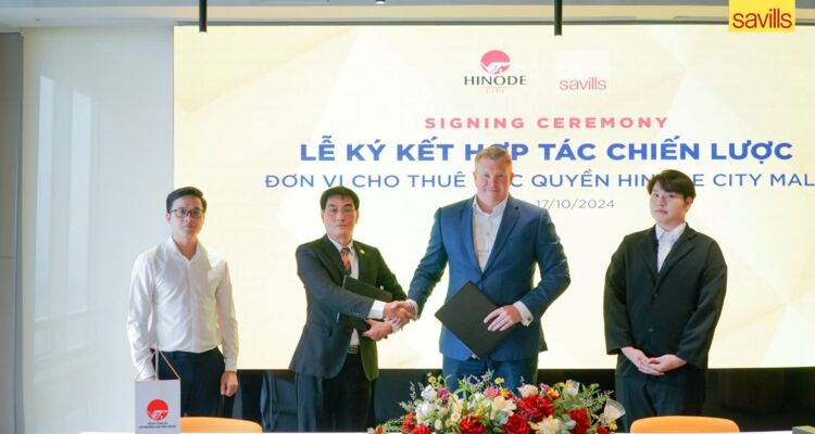 Savills chính thức trở thành đơn vị cho thuê độc quyền trung tâm thương mại dự án Hinode City