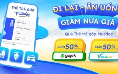 HDBank - Giảm 50% trên Gojek và Xanh SM khi dùng Thẻ trả góp Muadee