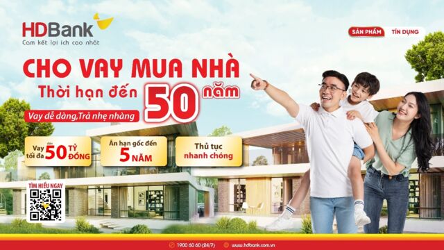 HDBank - Ngân hàng duy nhất cho vay mua nhà đến 50 năm, lãi suất chỉ từ 4,5%- Ảnh 2.