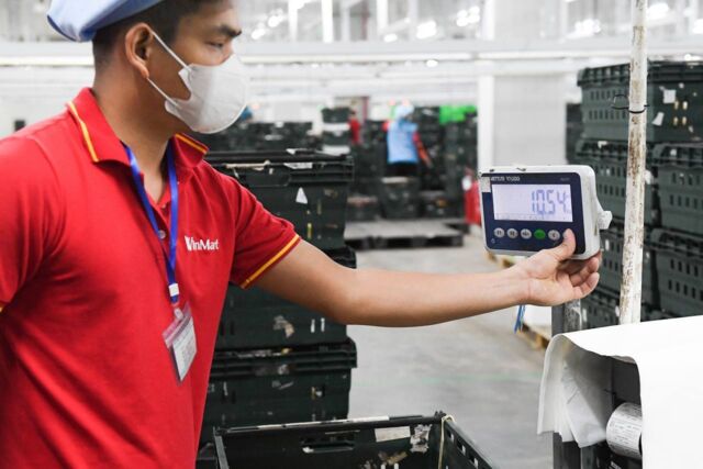 Hệ thống ghi nhận trọng lượng đơn hàng tự động của WinCommerce