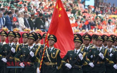Hình ảnh đại diện quân đội Trung Quốc, Lào, Campuchia tham gia diễu binh, diễu hành đại lễ 30-4